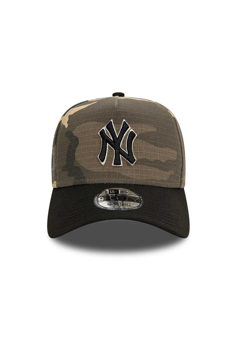 New Era Men's New Era New York Yankees Camo Crown A-Frame 9FORTY Adjustable Hat, Alternate, color,