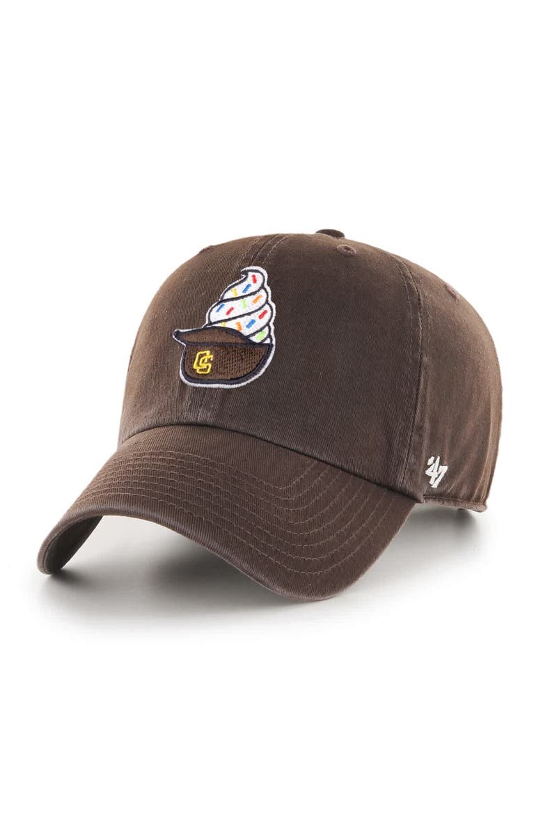 '47 Men's '47 Brown San Diego Padres Ice Cream Helmet Clean Up Adjustable Hat, Main, color, Brown