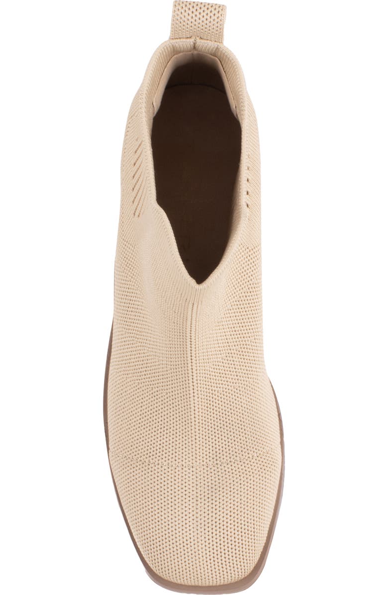 Tahari Roundabout Knit Bootie, Alternate, color, Natural