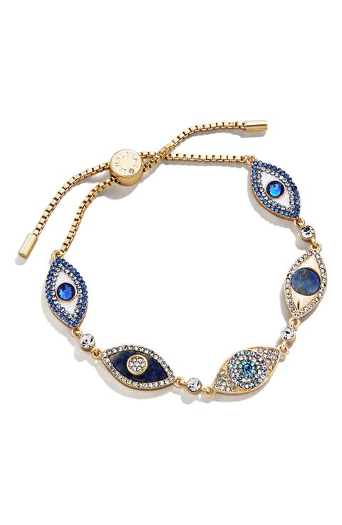 Alternating Evil Eye Bracelet