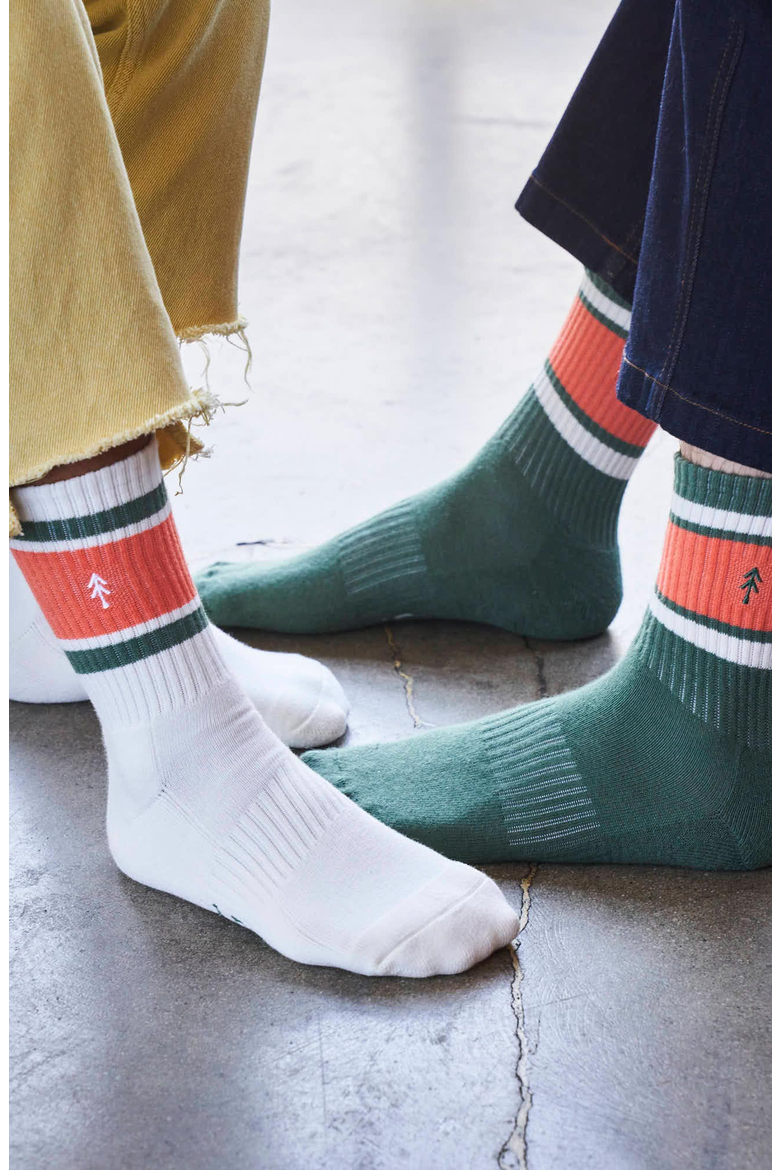 Trail Crew Tube Sock 2 Pack, Alternate, color, Green and Natural