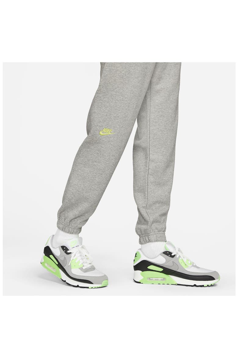 Sportswear Essentials+ Embroidered Swooshes Sweatpants, Alternate, color, DARK GREY HEATHER/ BASE GREY