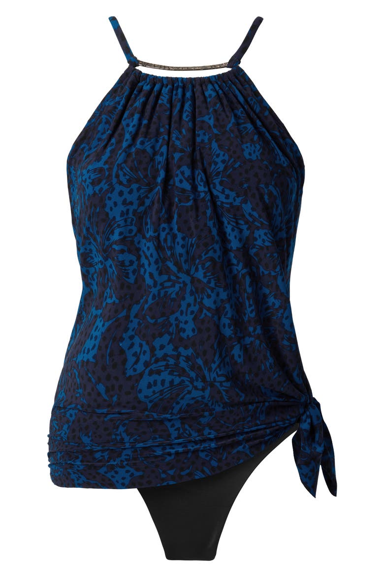 Swoon Parker Underwire One-Piece Swimsuit, Alternate, color, NAVY
