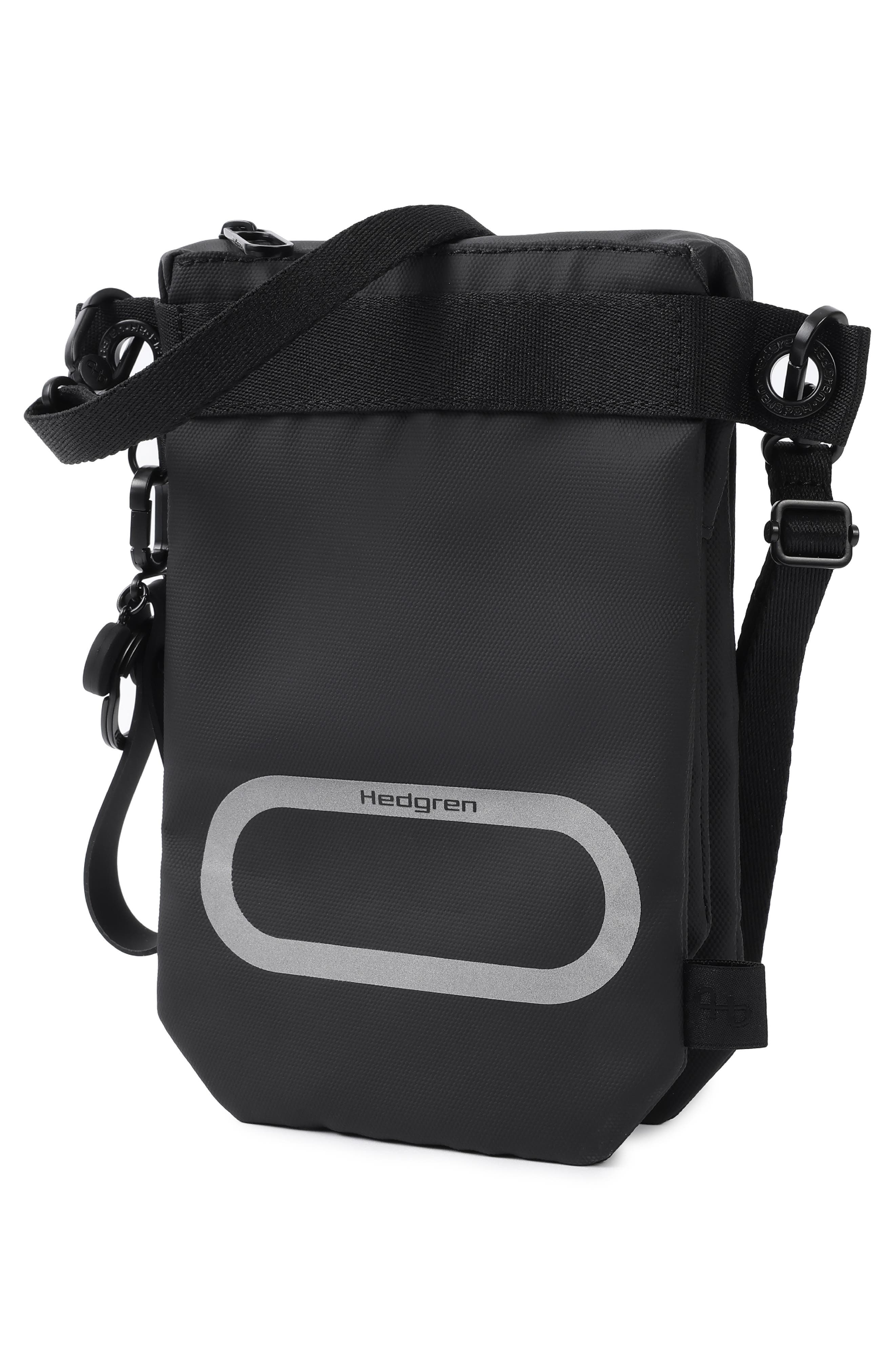 Hedgren OTU Vertical RFID Crossbody Bag, Alternate, color, Coated Black/ Grey