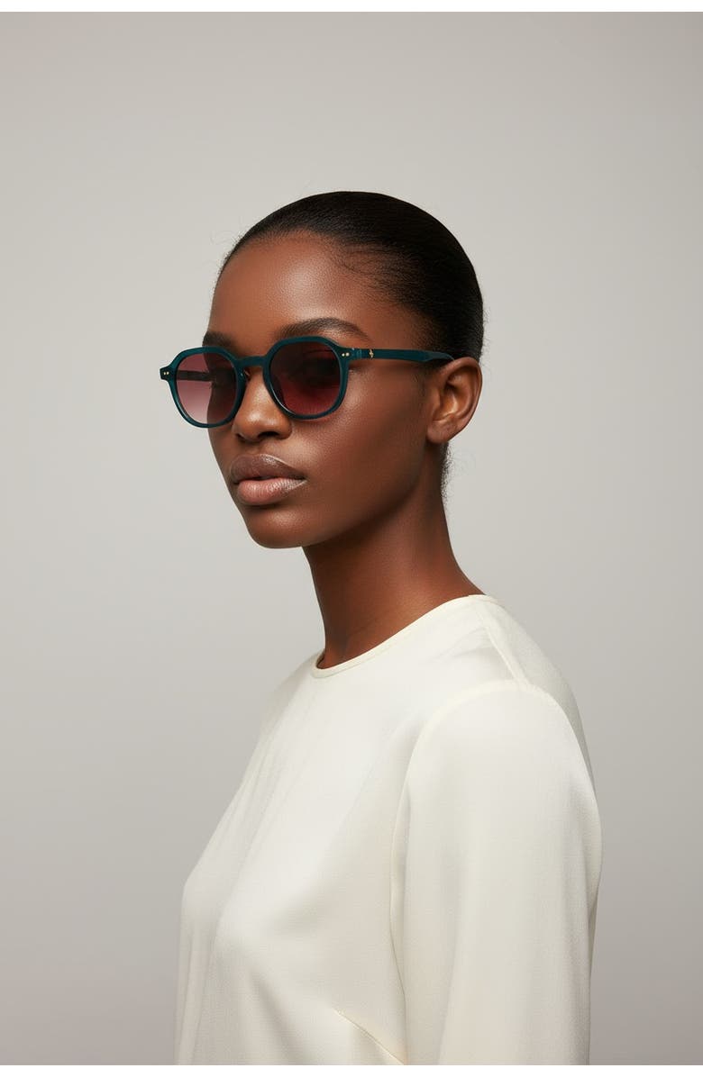 NCMPRBL Manifest 46mm Geometric Eyeglasses, Alternate, color, Emerald Green