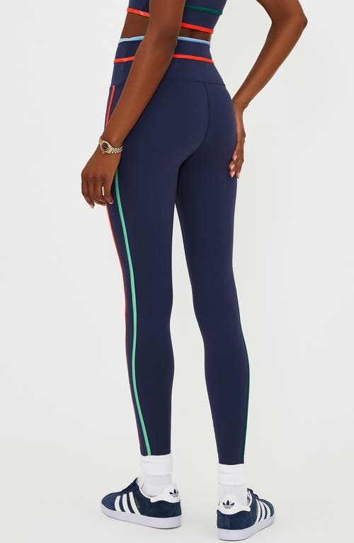 Beach Riot Solara Print Leggings In Blue