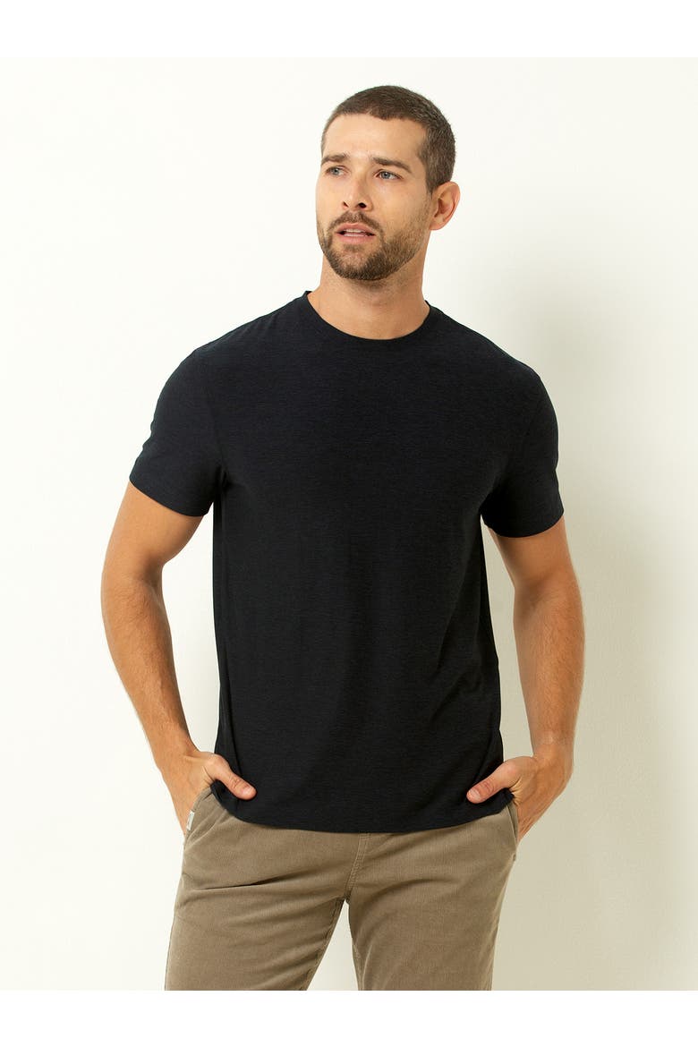 Premium Crew Neck T-Shirt, Main, color, Deep Navy