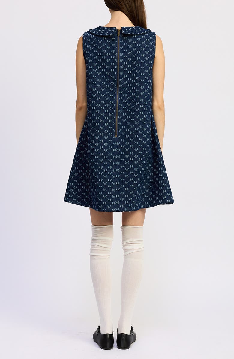 JACQUIE THE LABEL Violet Denim Minidress, Alternate, color, 