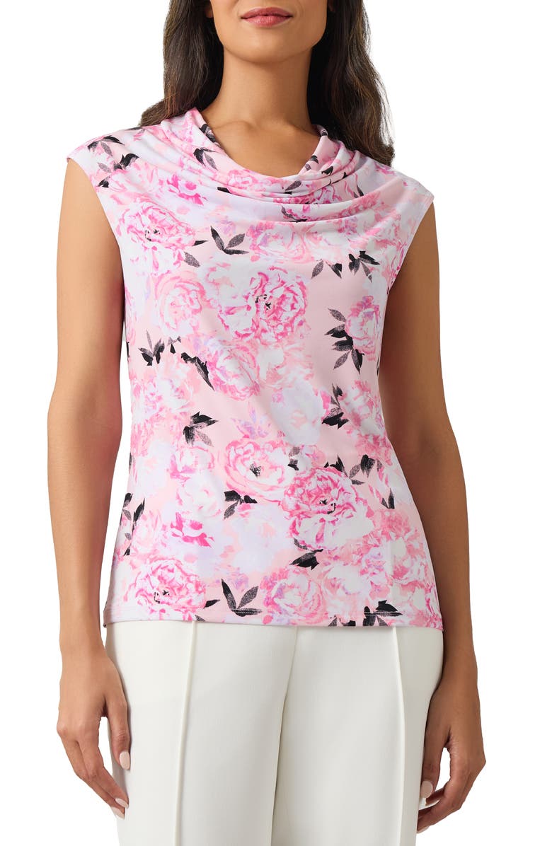 KASPER Cowl Neck Cap Sleeve Knit Top, Main, color, 