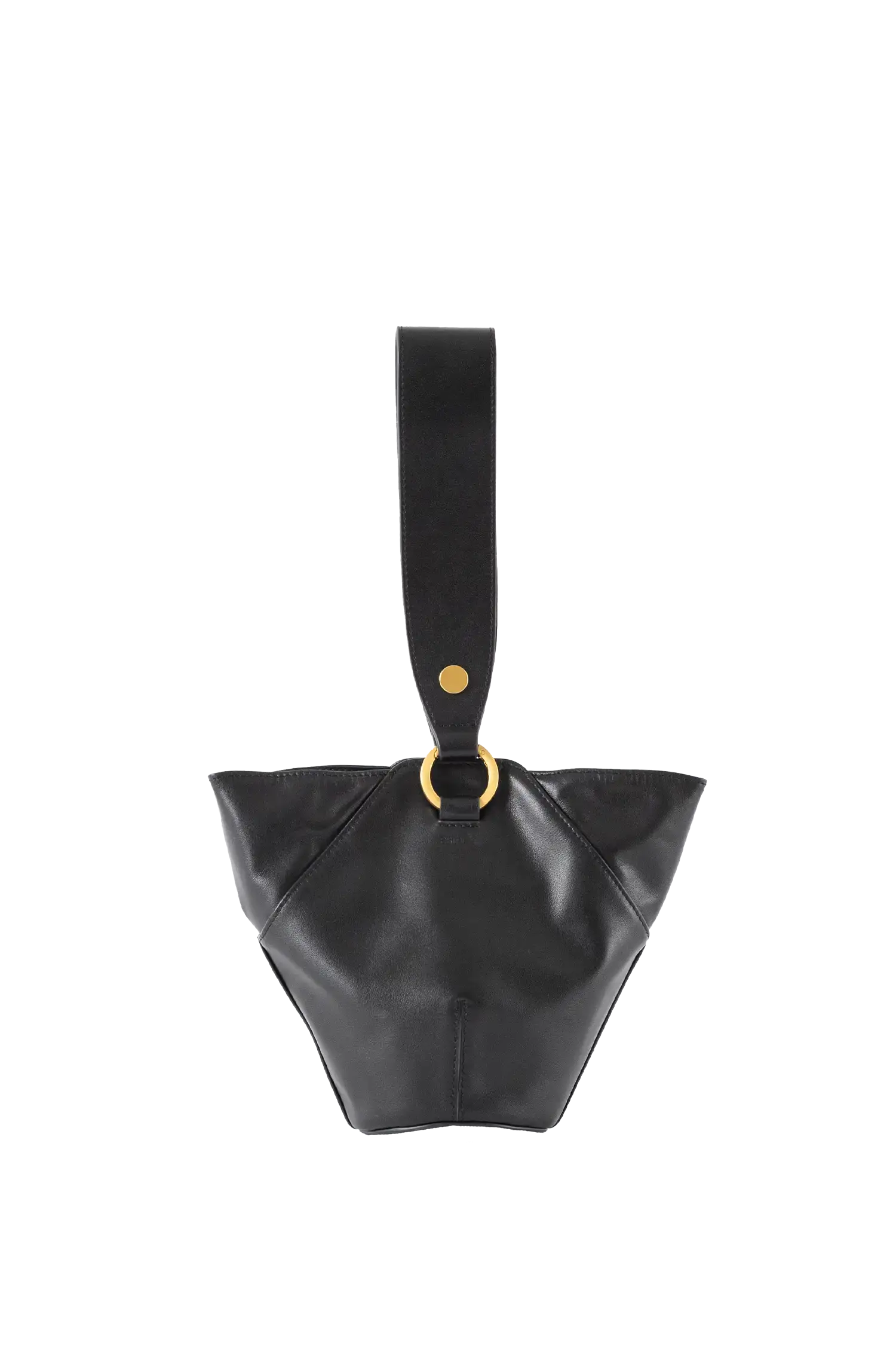 Esthera 9PM Leather Shoulder Bag, Alternate, color, Black