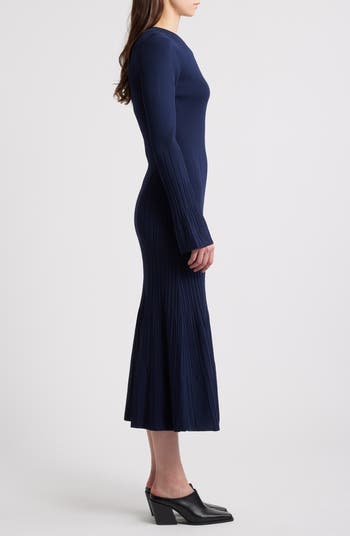Austen Long Sleeve Rib Sweater Dress