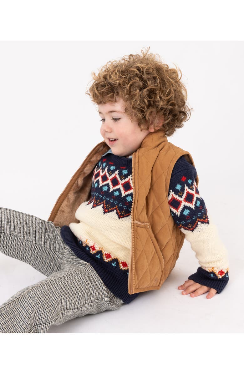 Widgeon Classic Zip Quilted Barn Vest, Alternate, color, Caramel