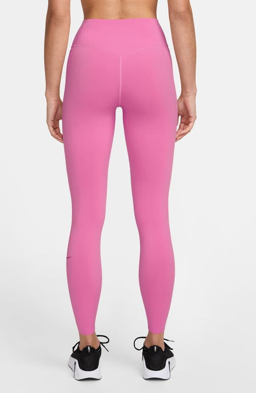 Nike Universa Medium-support High-waisted Pocket 7/8 Leggings In Pink