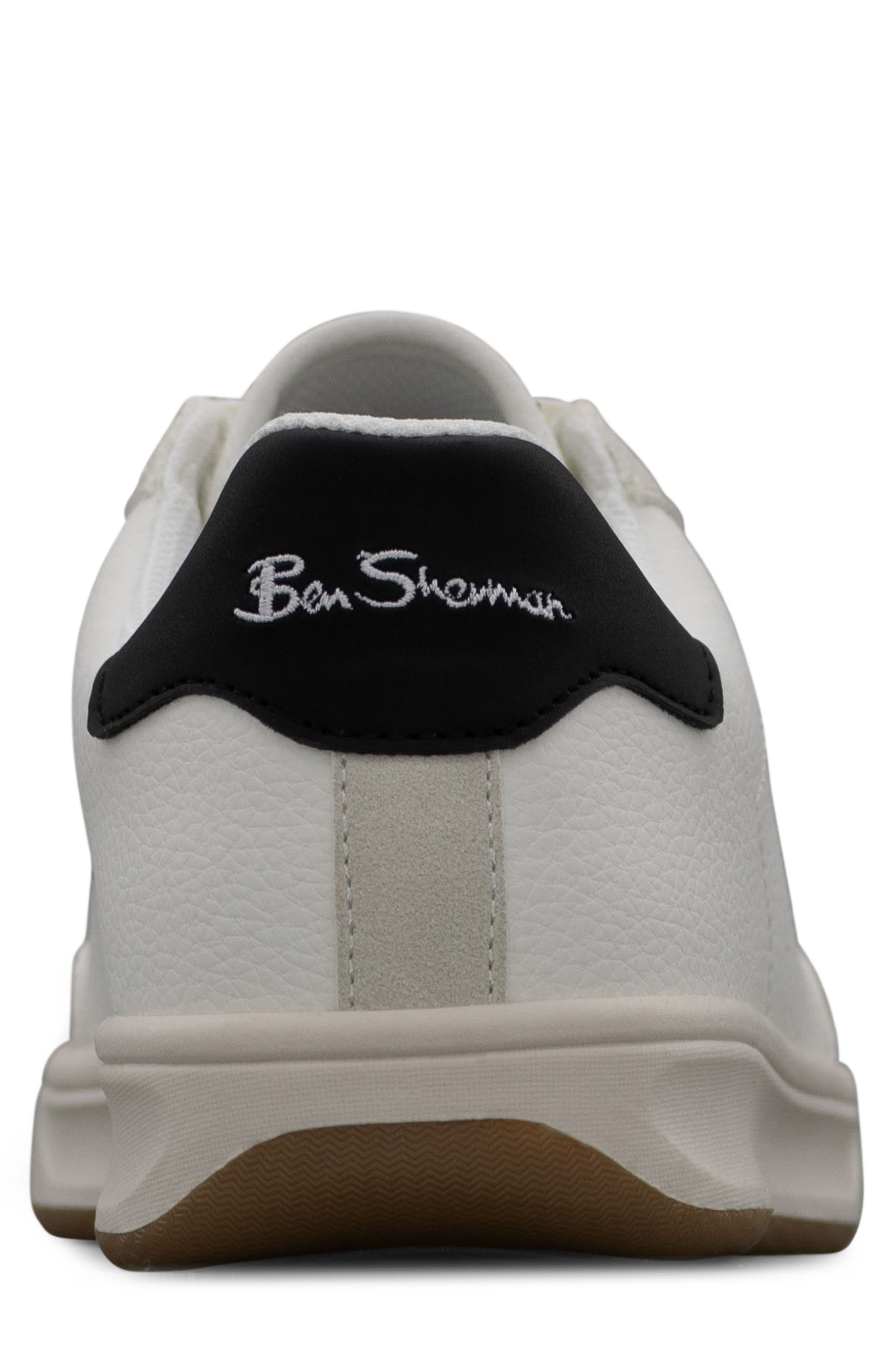 Ben Sherman Martin Low Top Sneaker, Alternate, color, White/ Black/ Whisper/ Gum