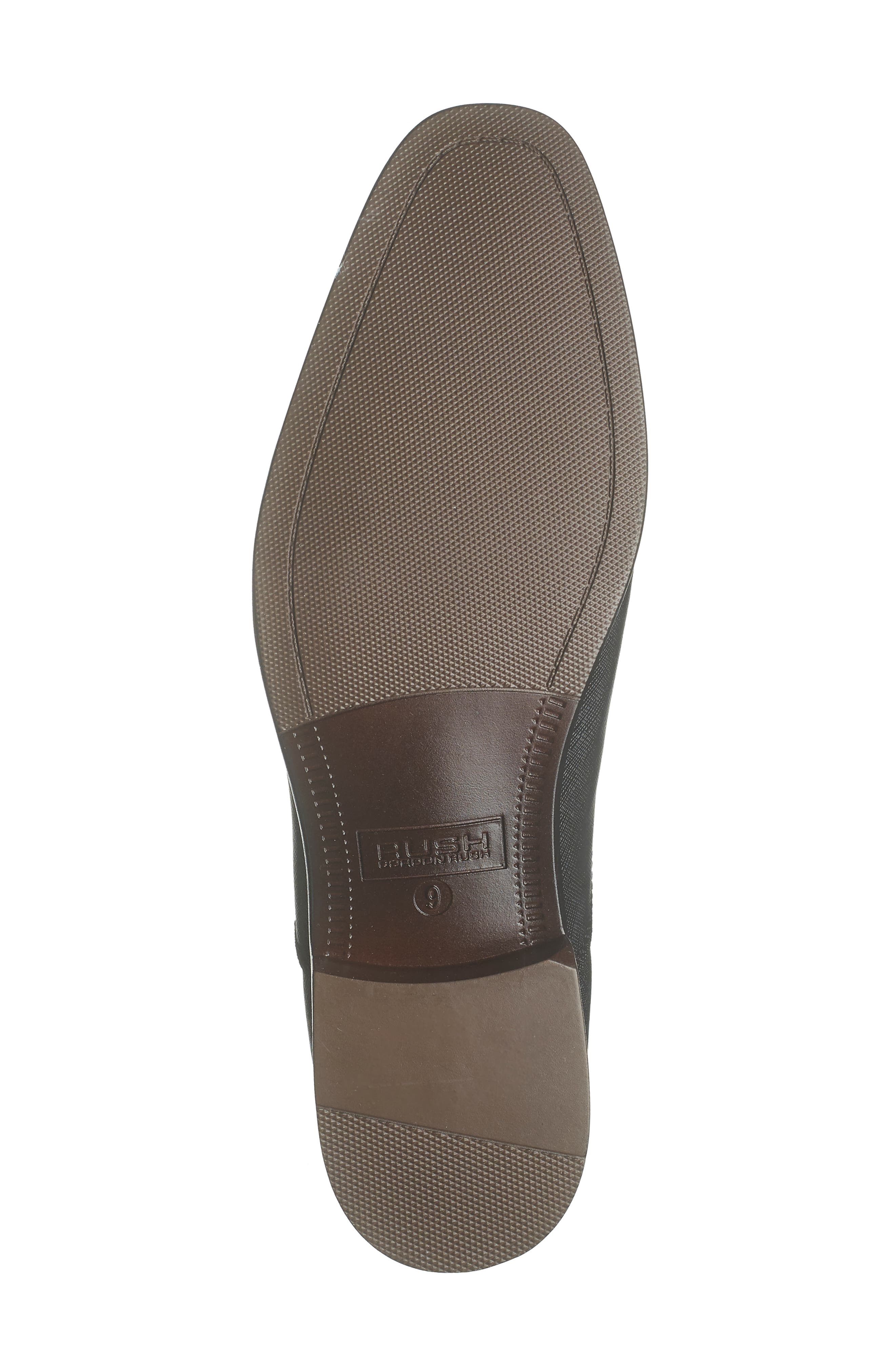 Rush by Gordon Rush Milan Plain Toe Dress Shoes, Alternate, color, Black Saffiano