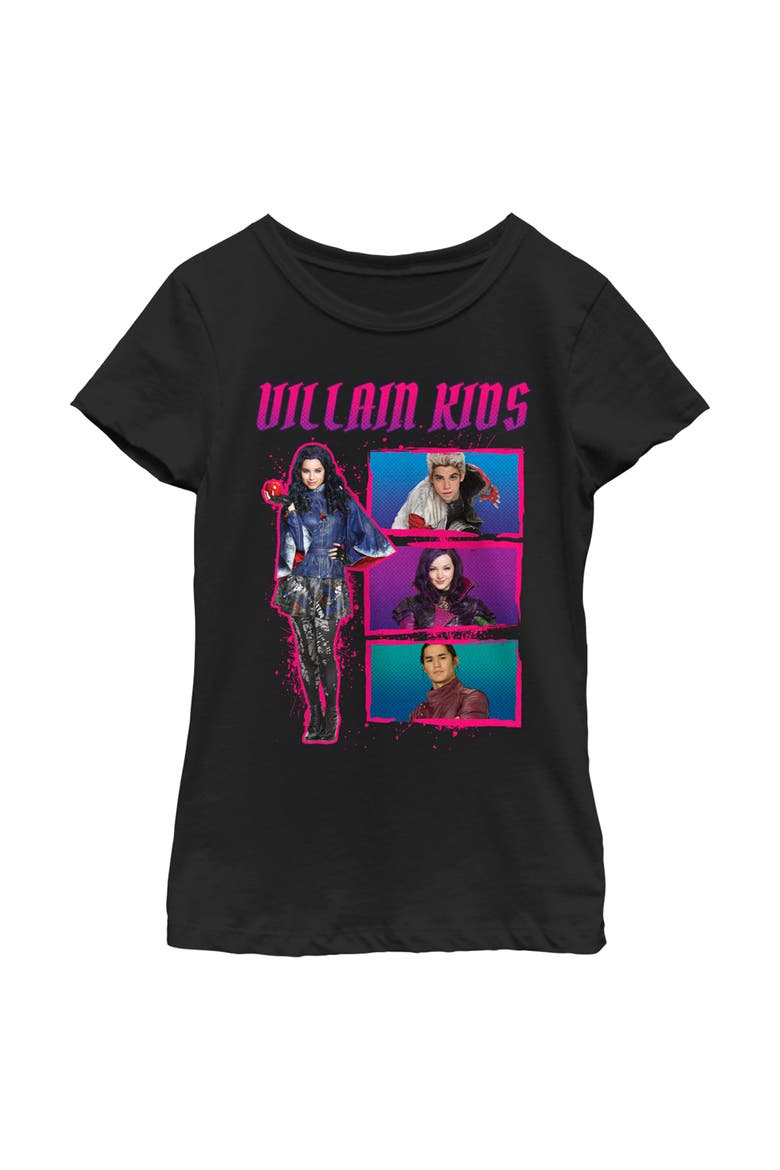 Girl's Descendants Villain Kids  Graphic T-Shirt, Main, color, Black