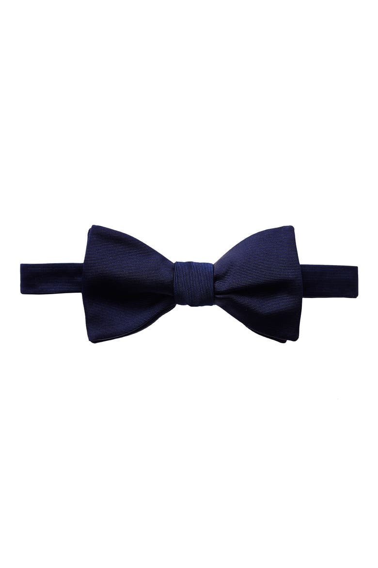 Silk Bow Tie, Main, color, NAVY