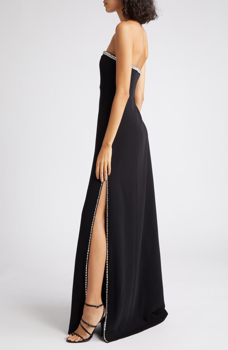 Cinq à Sept Collins Embellished Strapless Gown, Alternate, color, 