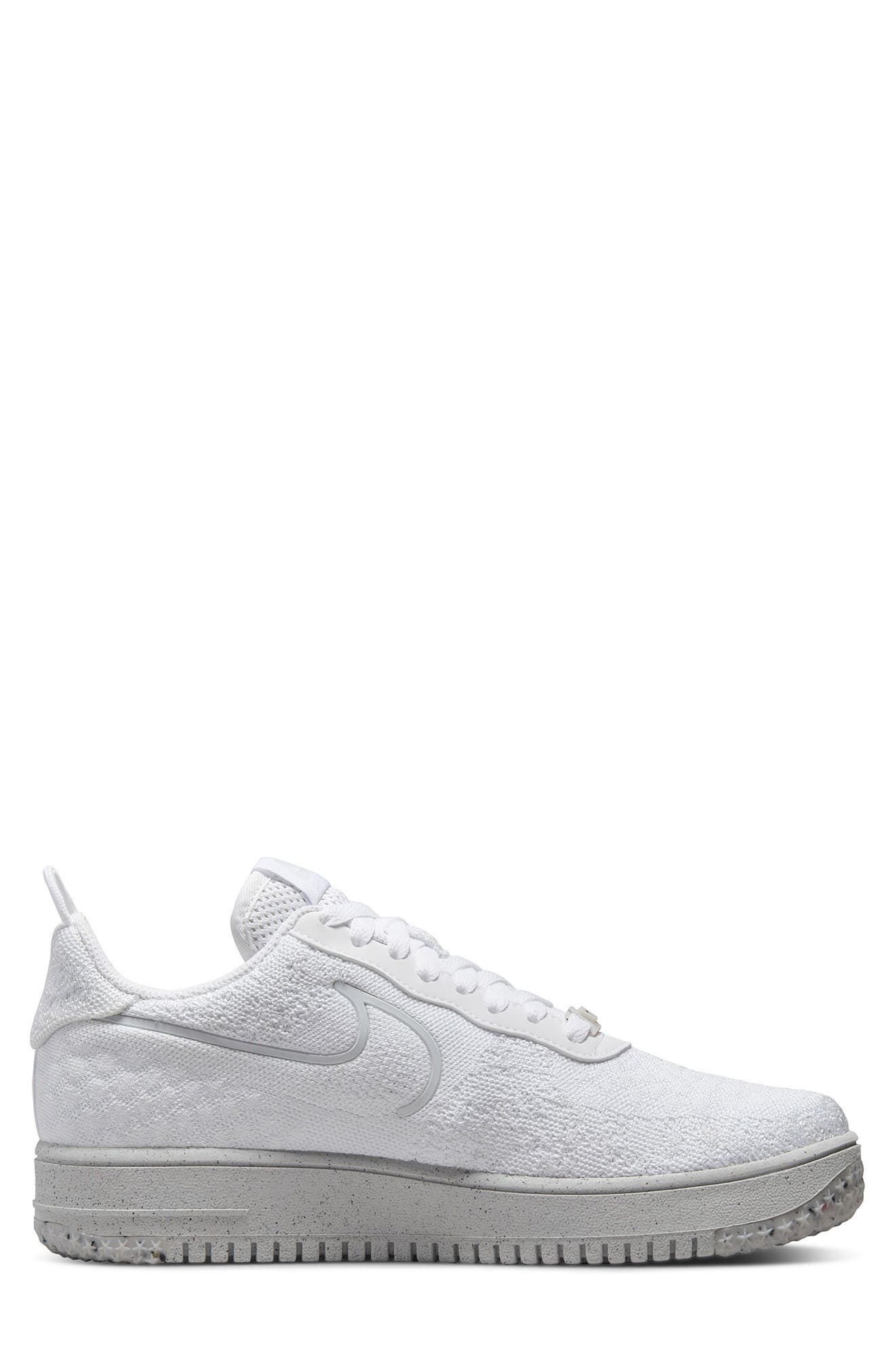 AF1 Crater Flyknit Sneaker, Alternate, color, WHITE/ PLATINUM TINT