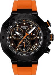 Tissot T-Race Chronograph Silicone Strap Watch, 45mm