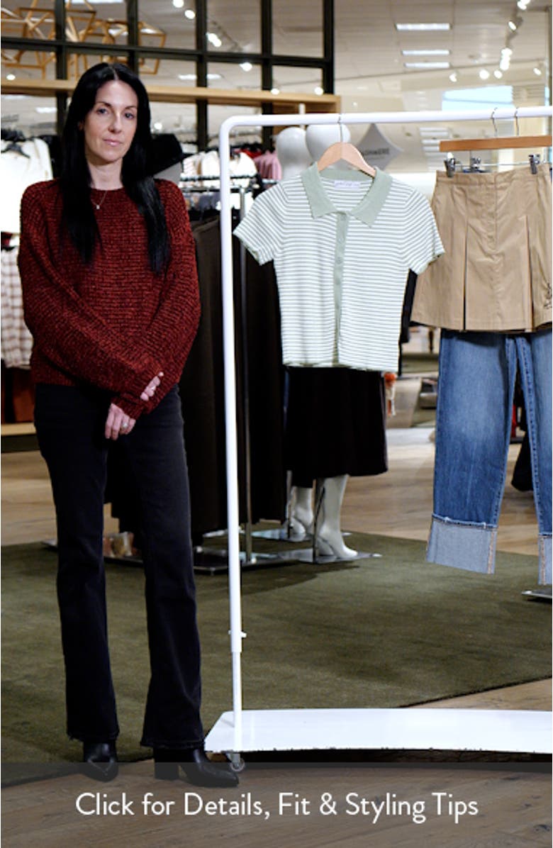 Leo Stripe Short Sleeve Cardigan, sales video thumbnail