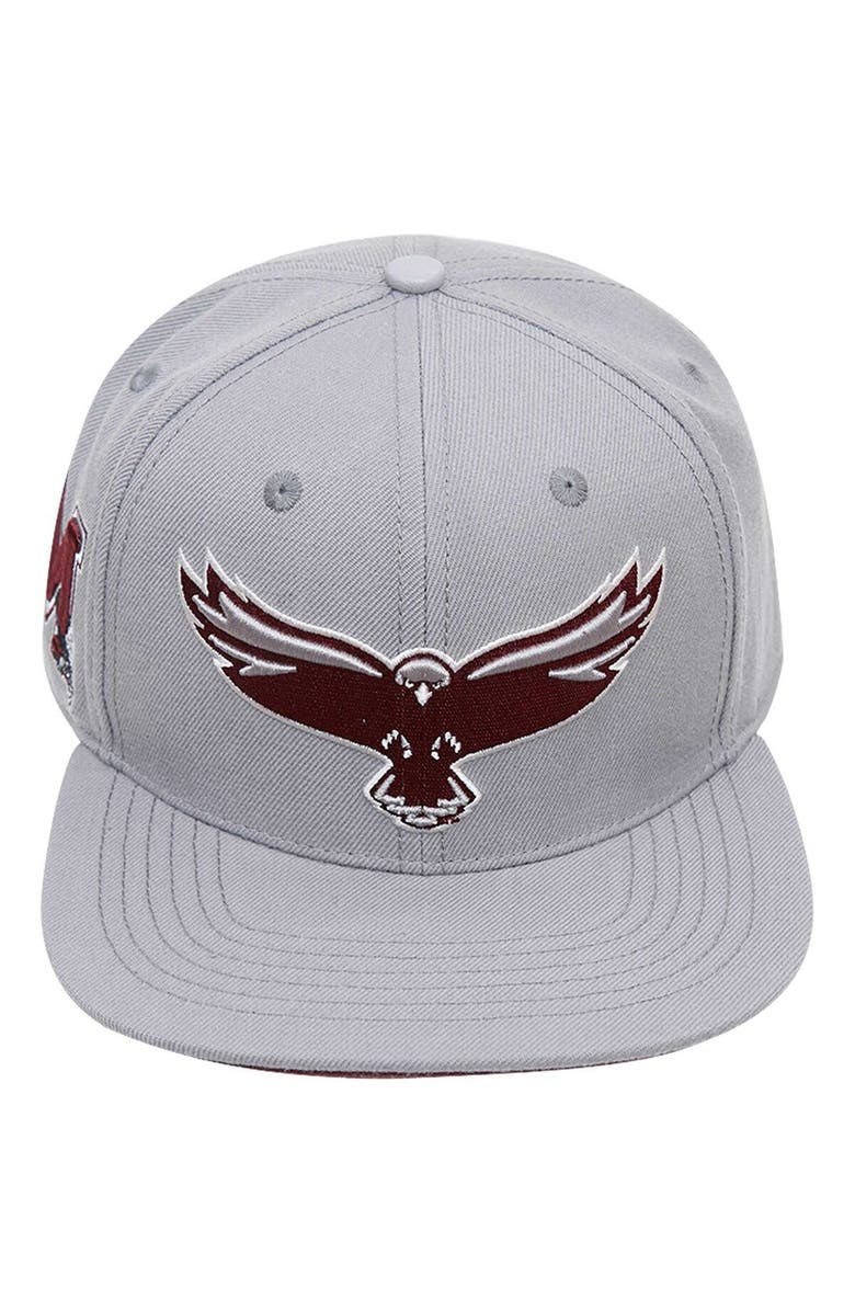 PRO STANDARD Men's Pro Standard  Gray Maryland Eastern Shore Hawks Evergreen Mascot Snapback Hat, Alternate, color, Gray