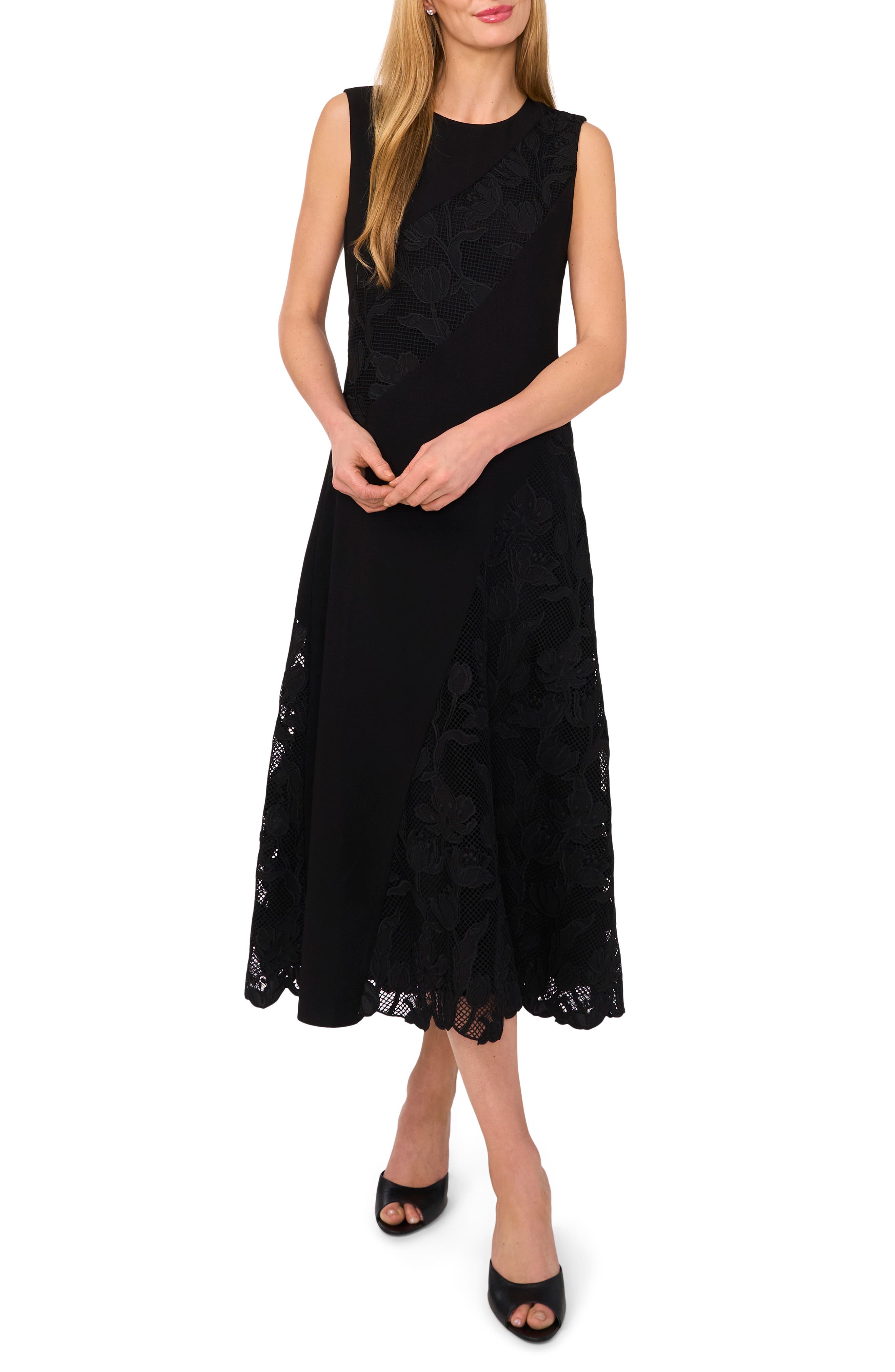 Ted Baker Guipure Lace Appliqué Midi Dress