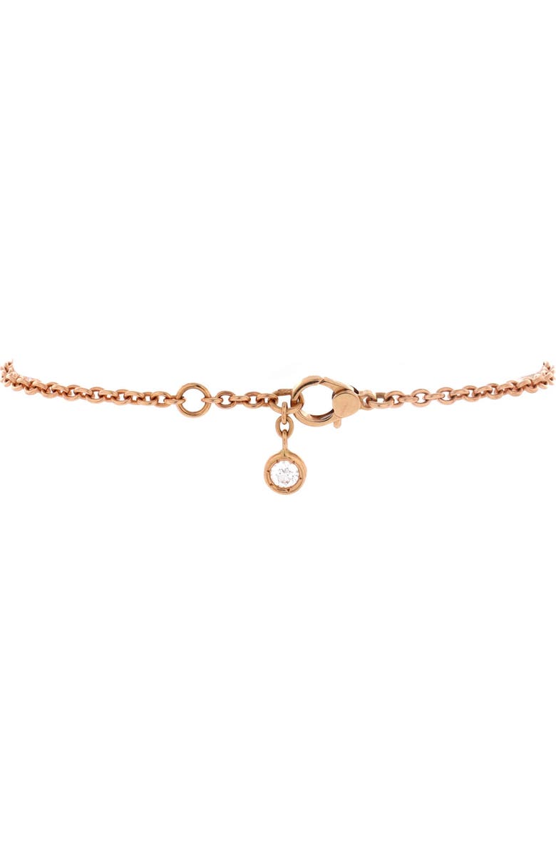 Pre-Owned Hermes Finesse Bracelet 18K Rose Gold and Diamonds, Alternate, color, Rose Gold