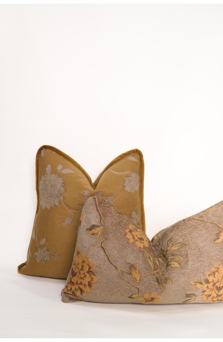 Twenty Third by Deanne Charlotte Tapestry Pillow, Alternate, color, Beige