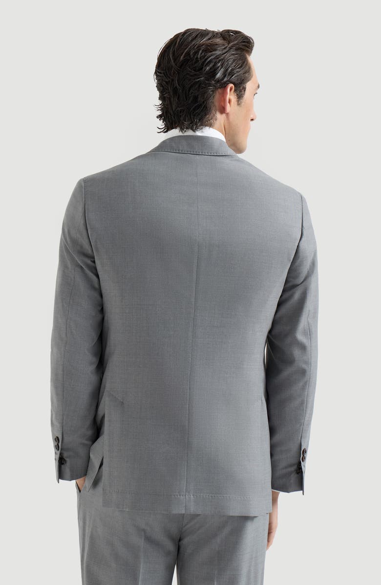 Brunello Cucinelli Hopsack blazer, Alternate, color, Grey