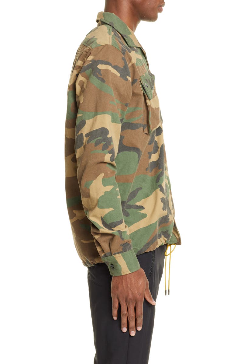 Rhude Camo Twill Field Jacket, Alternate, color, 