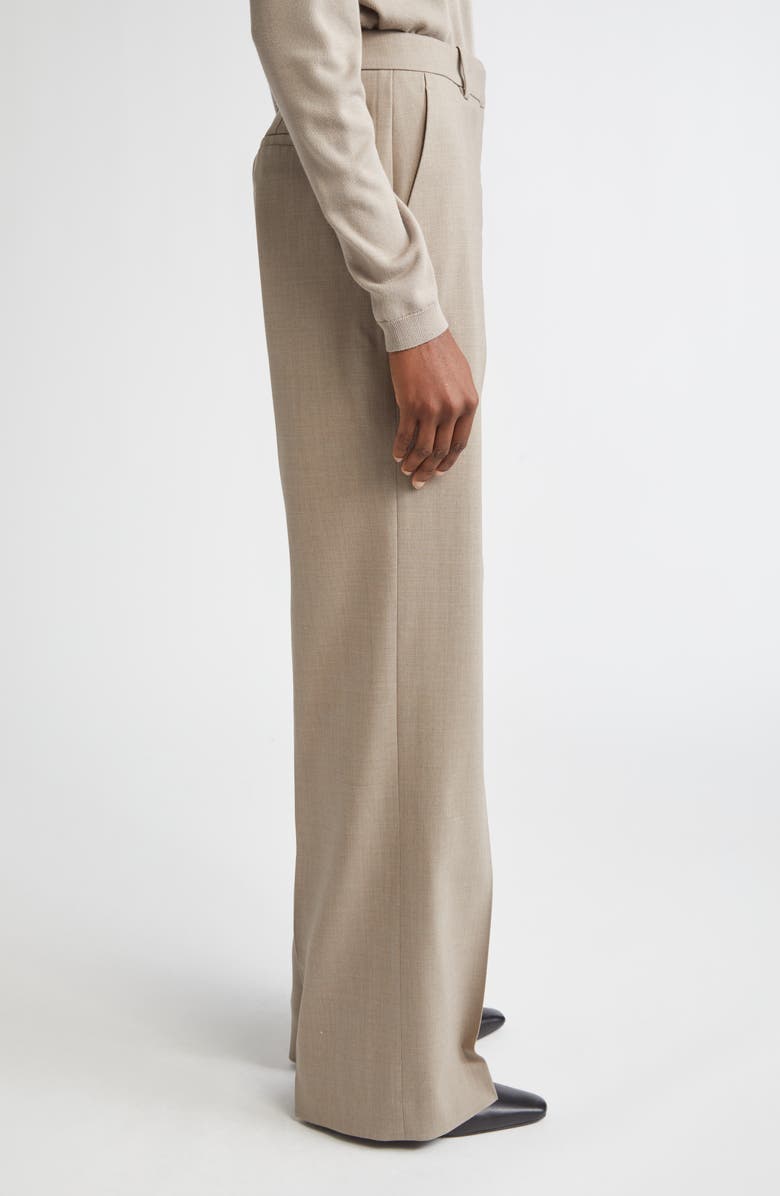 Lafayette 148 New York Gates Stretch Wool Straight Leg Pants, Alternate, color, Hickory