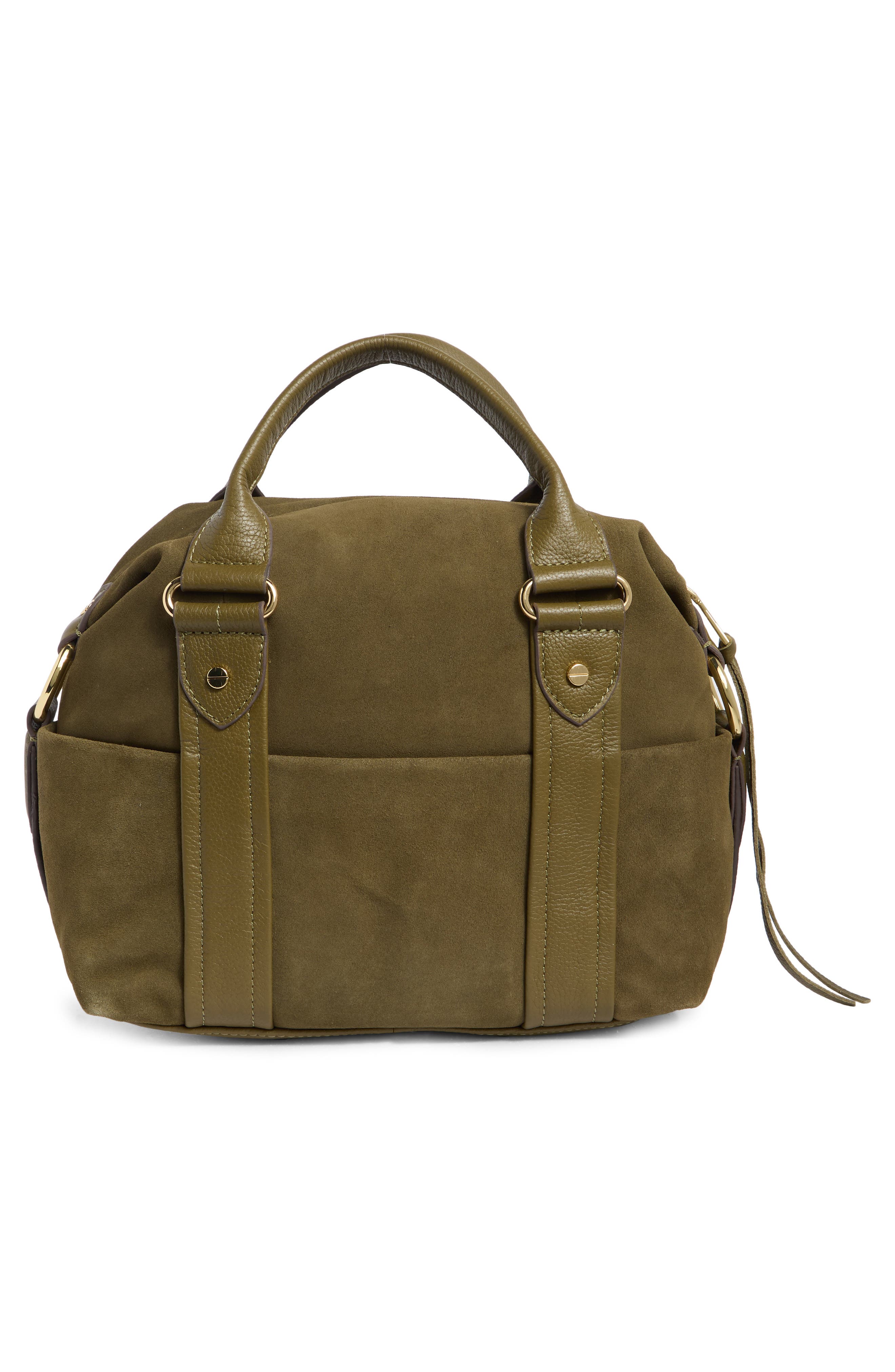 AIMEE Sierra Satchel Bag, Alternate, color, Kelp Suede