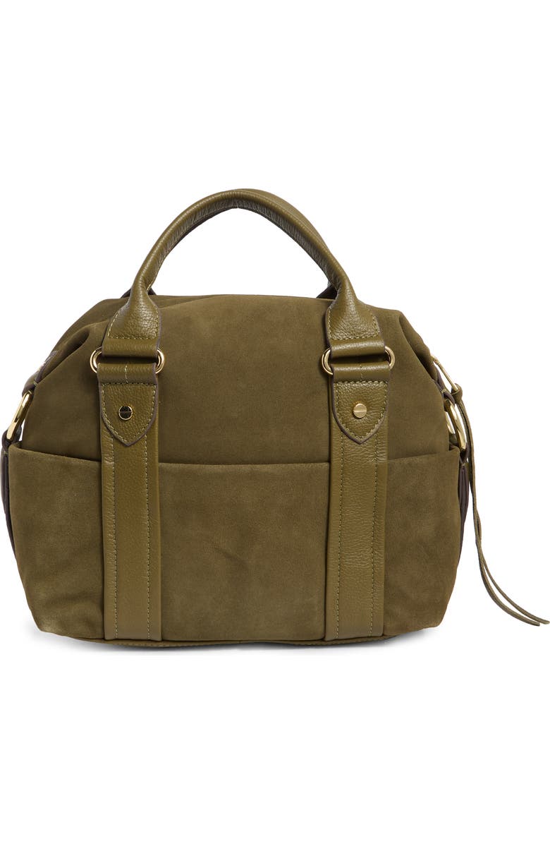 AIMEE Sierra Satchel Bag, Alternate, color, Kelp Suede