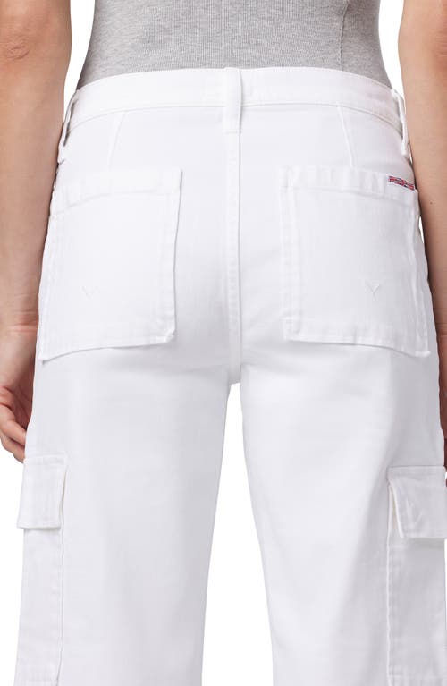 Hudson Jeans Rosalie High Waist Crop Wide Leg Jeans In White