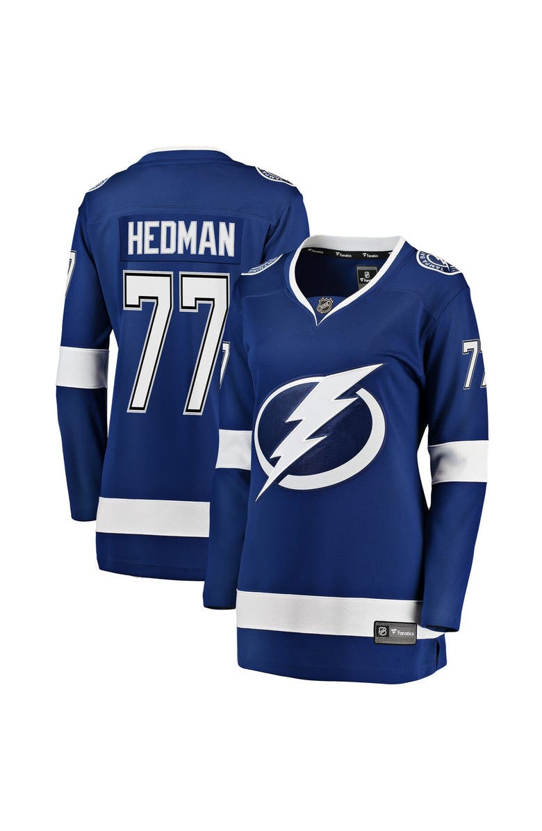 FANATICS Women's Fanatics Branded Victor Hedman Blue Tampa Bay Lightning Premier Breakaway Player Jersey, Main, color, Blue