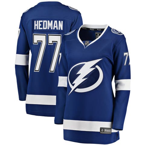 Women's Fanatics Branded Victor Hedman Blue Tampa Bay Lightning Premier Breakaway Player Jersey