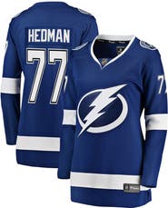 FANATICS Women's Fanatics Branded Victor Hedman Blue Tampa Bay Lightning Premier Breakaway Player Jersey
