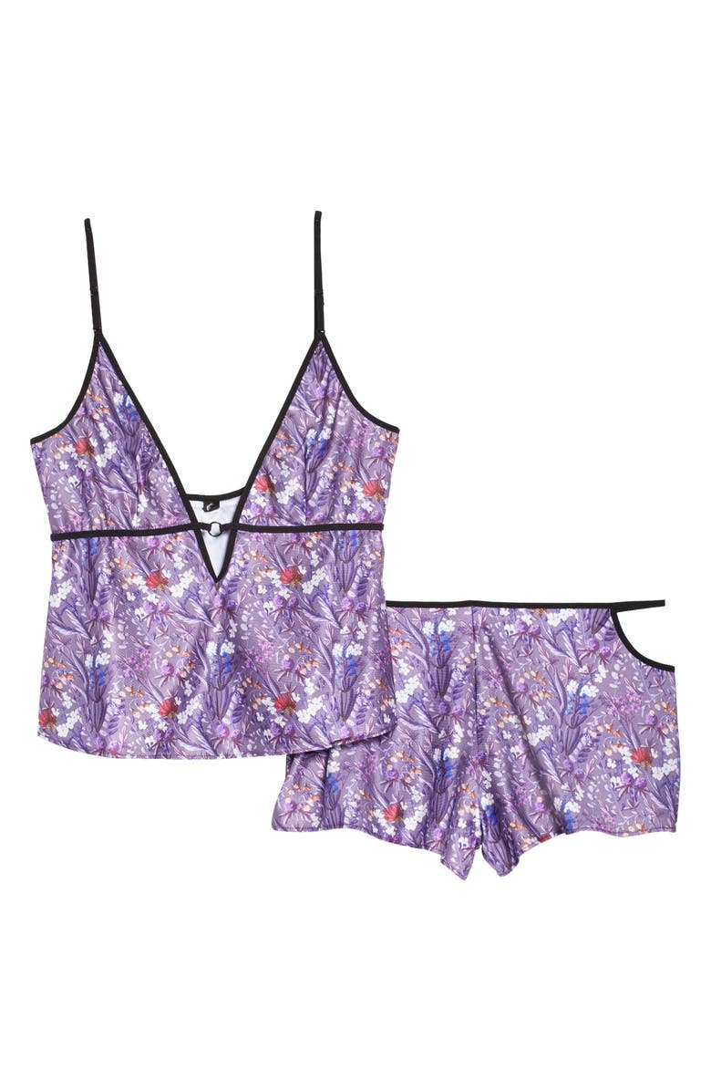 Hauty Down the Garden Path Cami Pajamas, Alternate, color, Purple
