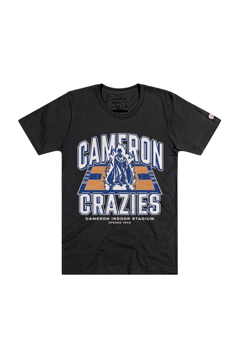 Men's Homefield Black Duke Blue Devils Basketball Vintage T-Shirt, Main, color, Black
