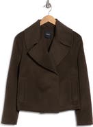 Theory Winsome Cropped Double Face Coat