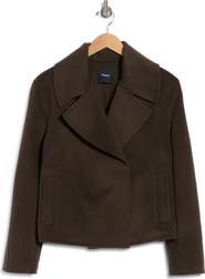 Theory Winsome Cropped Double Face Coat