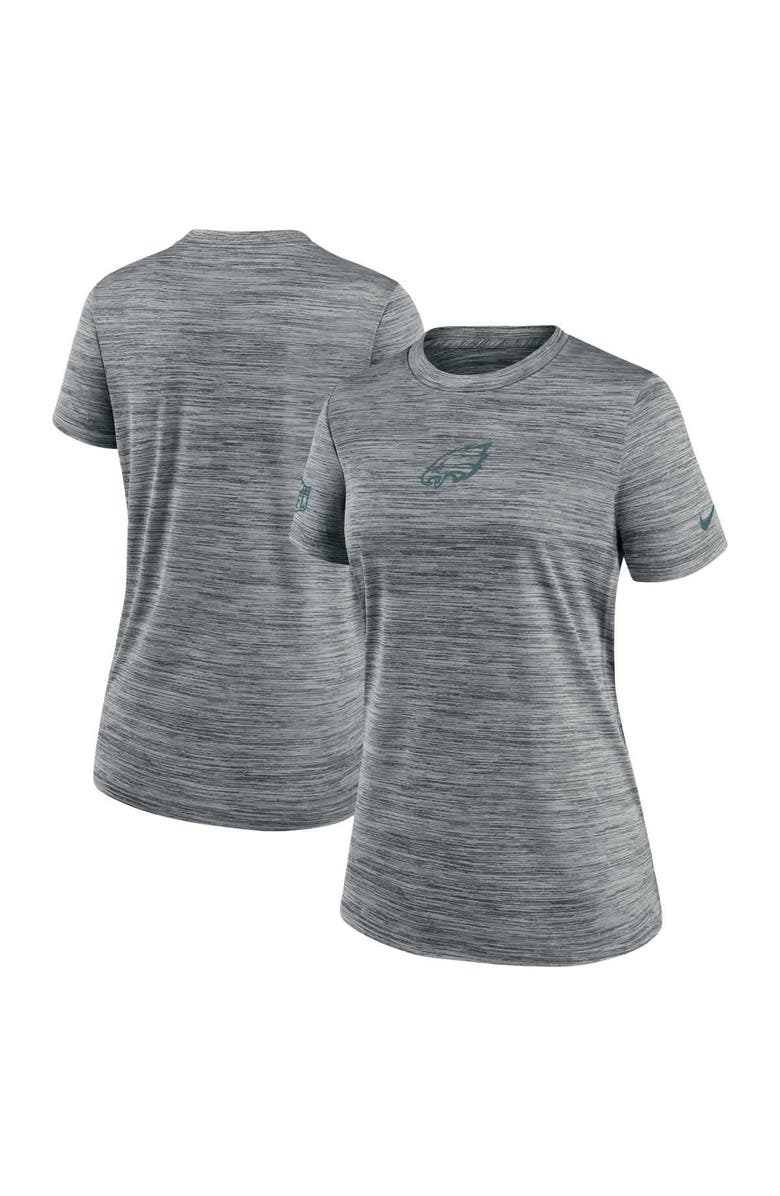 Nike Women's Nike Gray Philadelphia Eagles Sideline Velocity Performance T-Shirt, Main, color, Gray