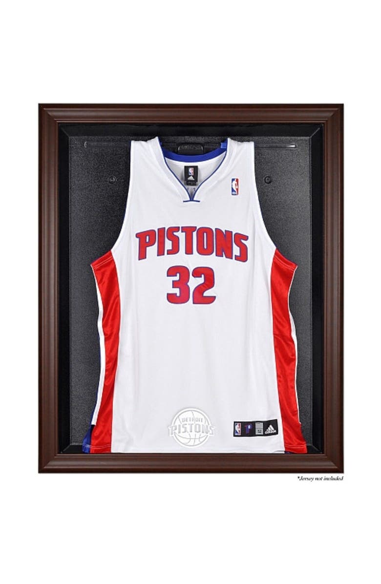 FANATICS AUTHENTIC Detroit Pistons (2005-2017) Brown Framed Jersey Display Case, Main, color, 