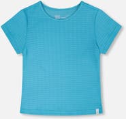 Deux par Deux Relaxed Straight Fit Crinkle Jersey Short Sleeve T-Shirt