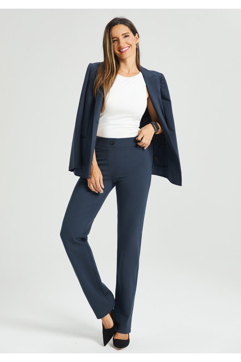 Classic DPYP Dress Pant Yoga Pants Straight Leg, Alternate, color, Navy
