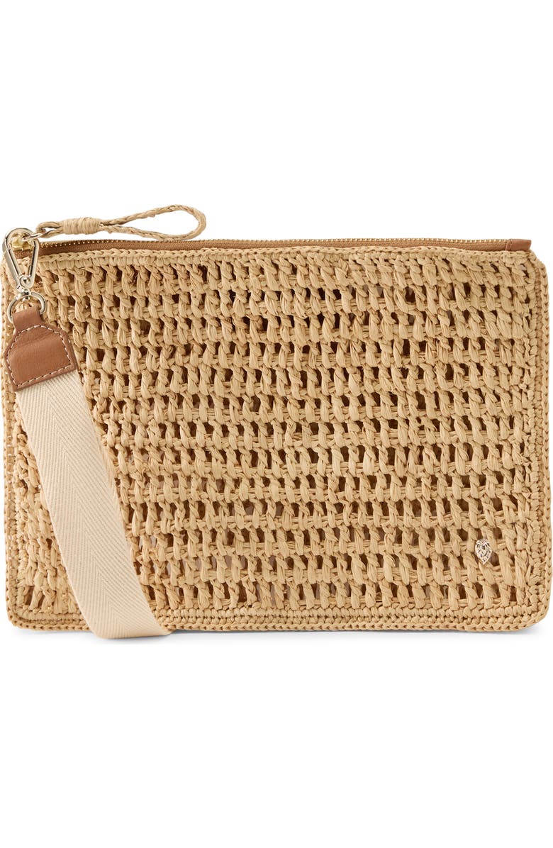 Helen Kaminski Dayani Crochet Raffia Clutch, Main, color,