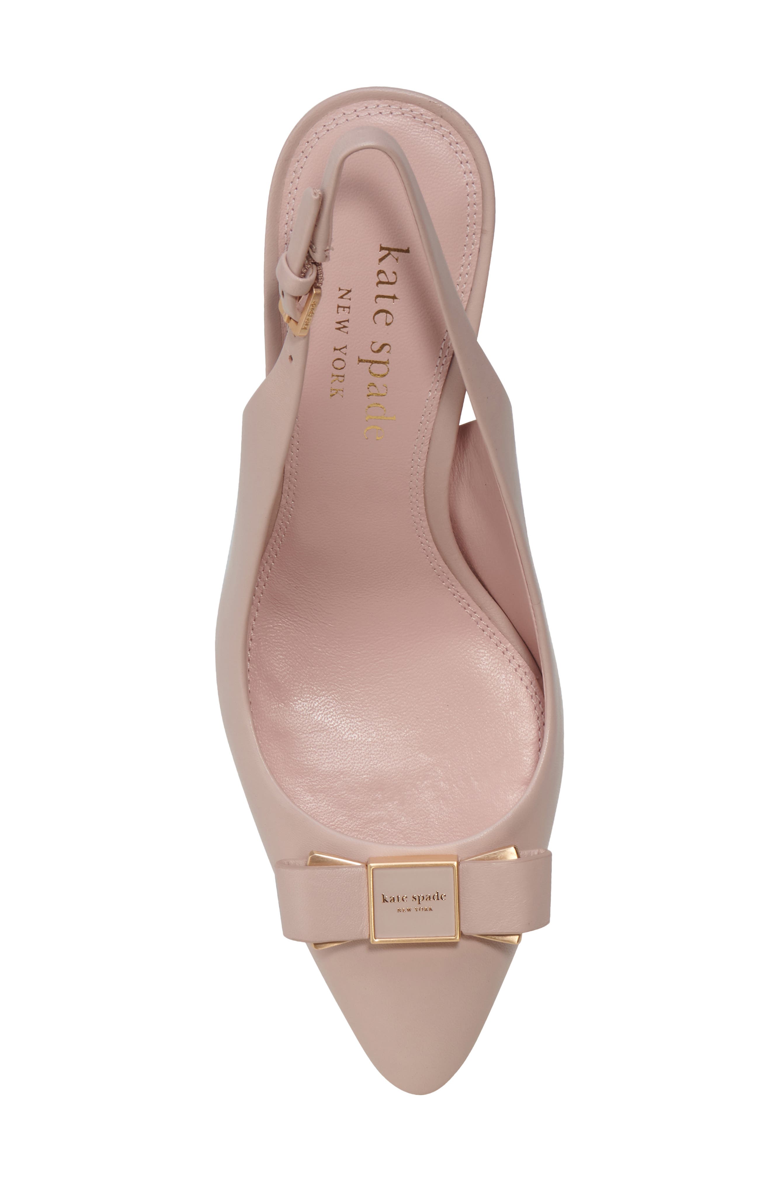 Kate Spade New York bowdie slingback pump, Alternate, color, Pale Vellum