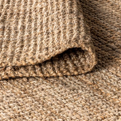 Jonathan Y Pata Hand Woven Chunky Jute With Fringe Area Rug In Natural