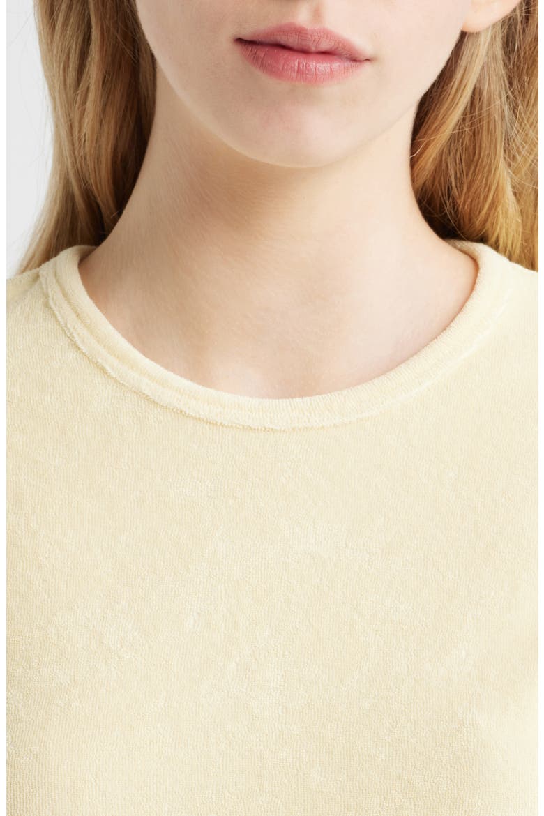 The Terry Baby Tee, Alternate, color, LEMON